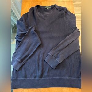 J. Crew Men's Dark Blue Crewneck Sweater